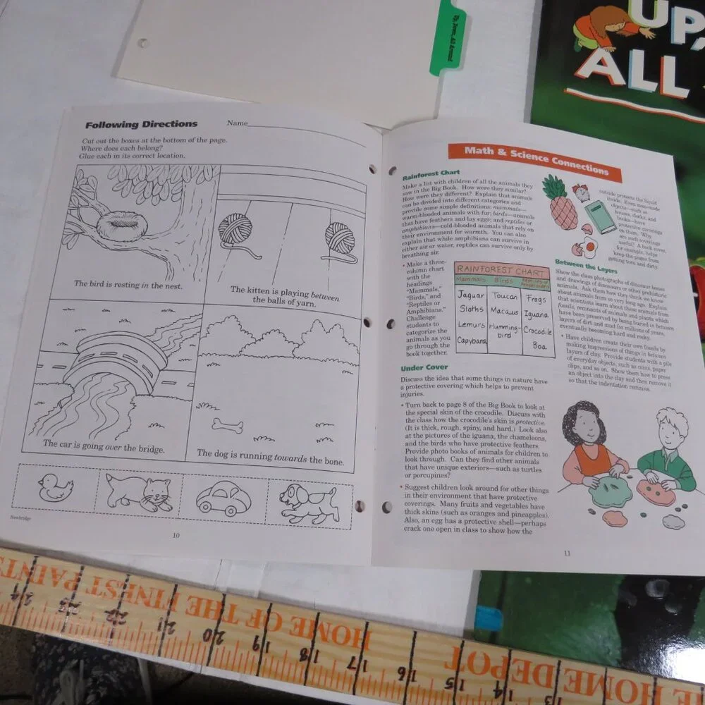 Up, Down, All Around BIG BOOK (almost 2 feet tall) with teacher pages CLASSROOM